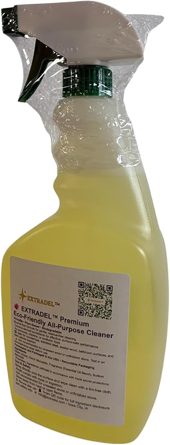 EXTRADEL™ Premium 32 oz Eco-Friendly All-Purpose Cleaner Plant-Based Essential Oil Scent Biodegradable Multi-Surface Spray
