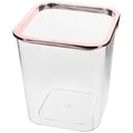 Clear Trash Can Square Wastebasket Plastic Garbage Bin Transparent Rubbish Can Waste Container for Bedroom Kitchen Bathroom Home Office A