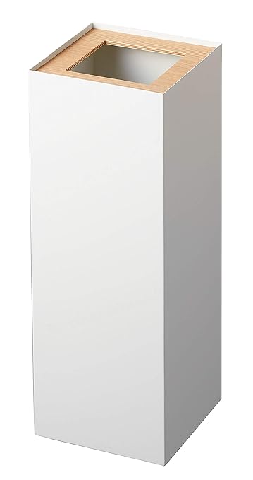 Yamazaki Trash Can Beige Approx. 8.7 x 8.7 x 23.6 inches (22 x 22 x 60 cm) Phosphorus 4531