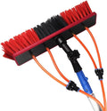 Long Pole Window Cleaning Equipment 5-12m Water Fed Window Cleaning Pole Cleaning Photovoltaic and Solar Panels Conservatory Roof Cleaner for Trucks Windows35cmHeadSliver-11m/36.09in