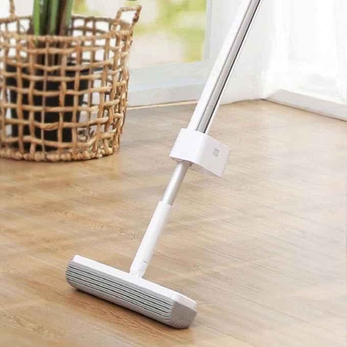 180° Foldable Mop Can Be Stored in A Standing Position -Click Change of Rubber Cotton Household Hand-Washing  Wet and Dryy