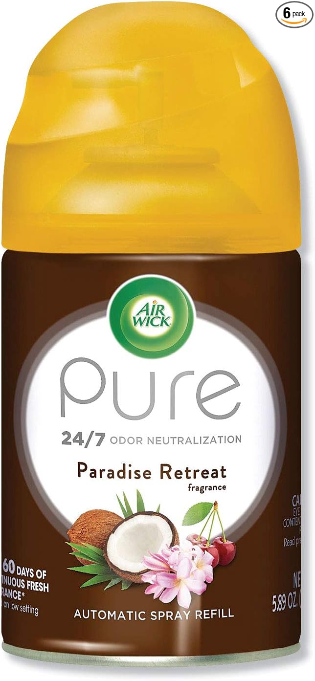 Freshmatic Life Scents Ultra Refill Paradise Retreat 5.89 Oz Aerosol 6/Carton