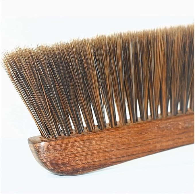 Whisk Broom Hand HeldHand BrushSoft Cleaning Brush Hand Brushs Cleaner Wood Handle Bed Brush Dusters for Hotel Family Clothes Dust Hair Sofa Bed Sheets Bedspread Carpet Cleaning dust Catcher
