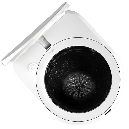 TOWNEW S2000 Official Refill Rings for Smart Bathroom Trash Can Sturdy Trash Bags for Electric Automatic Trash Can 5.5 Gallon 8 pcs White Refill Rings