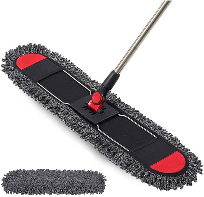 Mop - Large Flat Mop Lazy Mopping Household Dust Push Wood Floor Mop