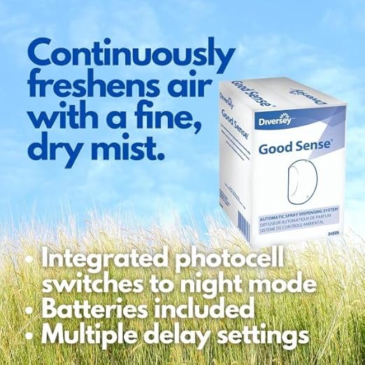 Diversey 101109644 Good Sense Odor Neutralizer &amp Air Freshener Commercial Automatic Spray System Fresh Scent Refill Cartridge 0.67-Ounce 12-Count (2 Boxes of 6)
