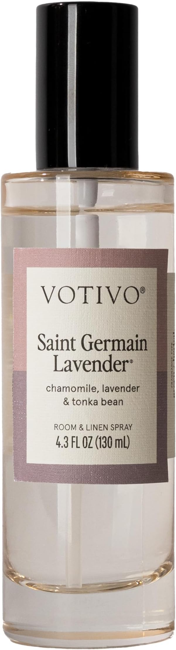 Votivo Saint Germain Lavender 4.3 oz Room &amp Linen Spray | Floral Scented Air Freshener for Linens &amp Living Areas | Premium Long Lasting Fragrance