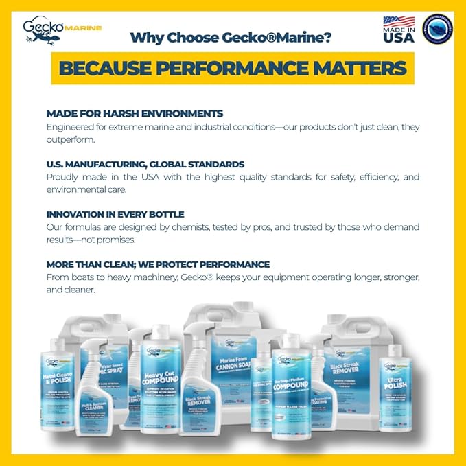 All Purpose Cleaner – Eco-Friendly Marine Degreaser – Non-Corrosive Fast-Acting Formula – 6 x 32 oz Bottles