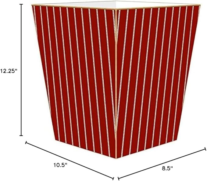 Marye-Kelley WB2445-Avery Red Christmas Wastepaper Basket