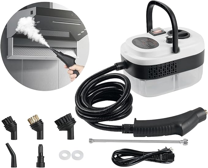 7 in 1 Steam Cleaner 2500W High Pressure Steamer for Cleaning Car Steamer Handheld Steam Cleaner for Home Use Hardwood Floor Steam Cleaner for Upholstery Kitchen Bathroom Grout