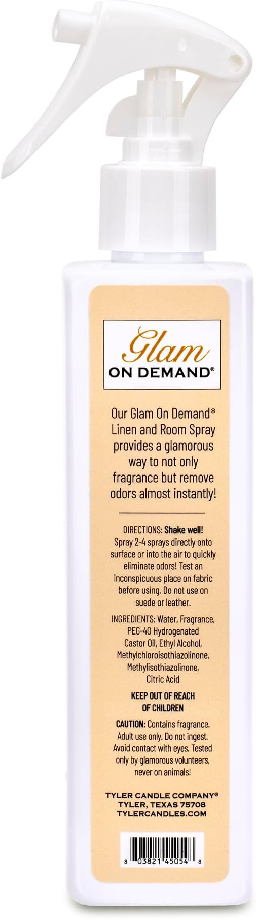 Tyler Candle Company - Spray On Demand - French Market fragrance - 227g / 8oz Clear