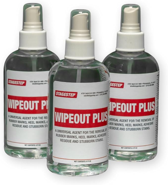 Wipeout Plus 3 Bottles Pump Spray Tape Adhesive Remover Dye And Scuff Remover