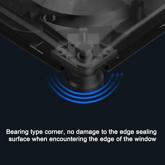 Robotic Window Cleaner with Remote Control Auto Water Spray Voice Output for Glass Tile &amp Mirrors