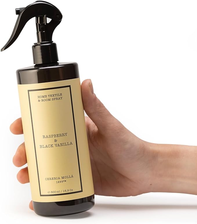 Cereria Mollá | 1899 Raspberry &amp Black Vanilla - Spray Tessuti e Ambienti 500 ml
