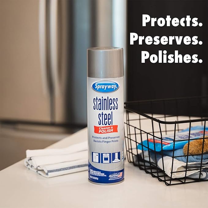 Sprayway SW148R Water-Based Stainless Steel Cleaner 15 oz. (Pack of 2)