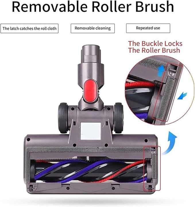 Compatible For Vacuum Cleaner Headlight Brush Head With Front Lights For Hard Floors And Carpet