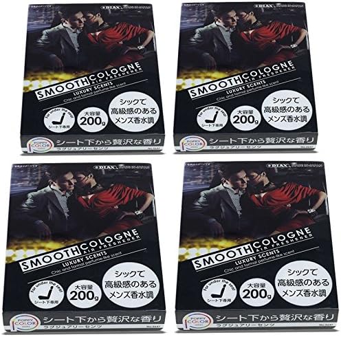 4x200 Gram 1 H x 4 W x 5.4 L Smooth Cologne Luxury Scents Scent ABS Plastic/Gel Based Brick Style Indoor/Interior/Home/Car/Restroom/Bathroom Air Freshener Odor Eliminator Deodorize