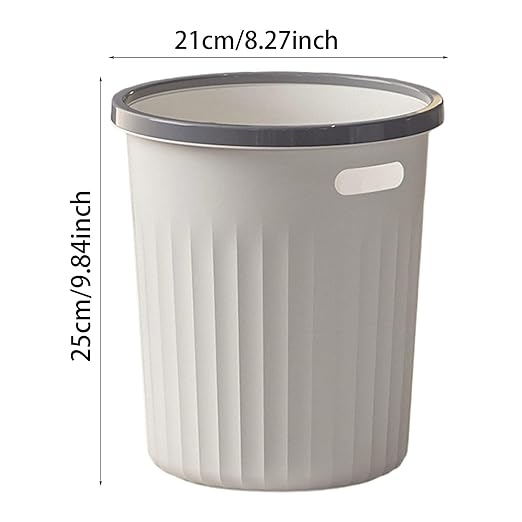 Bathroom Trash Can Round 5 Gallons Compact Garbage Cans for KitchenPlastic Commercial Small Capacity Small Garbage Can for Indoor Office Dorm Bathroom Living Room Paper Outdoor Laundry Restroom