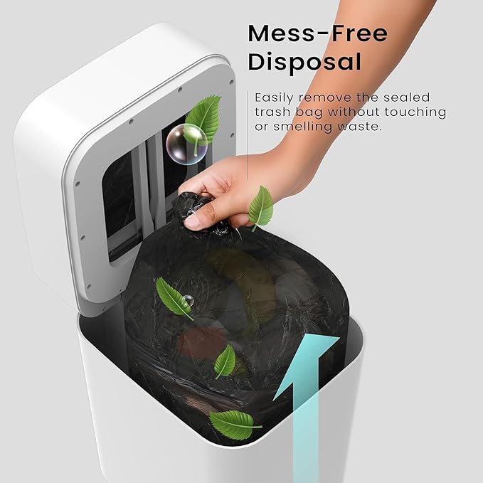 Refill Bag Ring Garbage Waste bag for TU01 Self Sealing Automatic Trash Can 6 Pack Refill Rings - Each Supports About 20 Times Package for a Total of 120 Times.