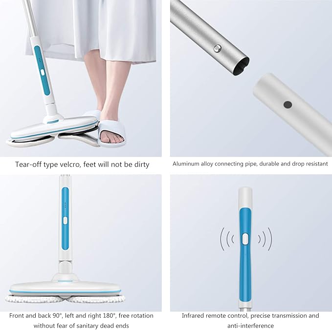 Multifunctional Steam Mop Hard Floor Floor Steam Cleaner for Floors Carpets Laminates Convenient Detachable Handheld Steam Cleaners Blue (Blue)