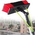 Window Cleaning Pole Window Cleaner Kit Water/Hose Fed Extendable Pole Window Cleaning Brush Equipment Cleaning Photovoltaic and Solar Panels30cm Brush Head8m/26ft