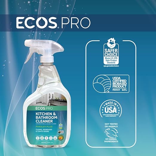ECOS PRO PL9746/6 All-Purpose Kitchen-Bathroom Cleaner Parsley Plus (Pack of 6)