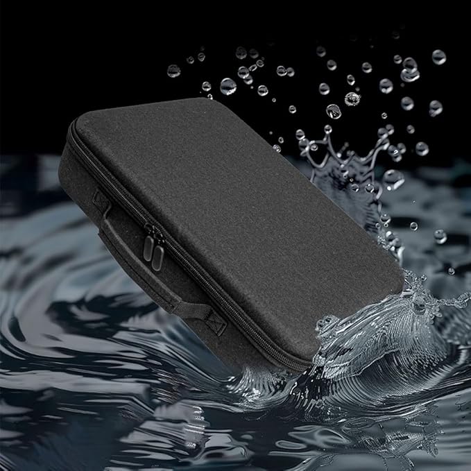 EVA Hard Shell Carrying Case for Ecovacs Mini Window Cleaning Robot Protective Storage Bag Box (Black)