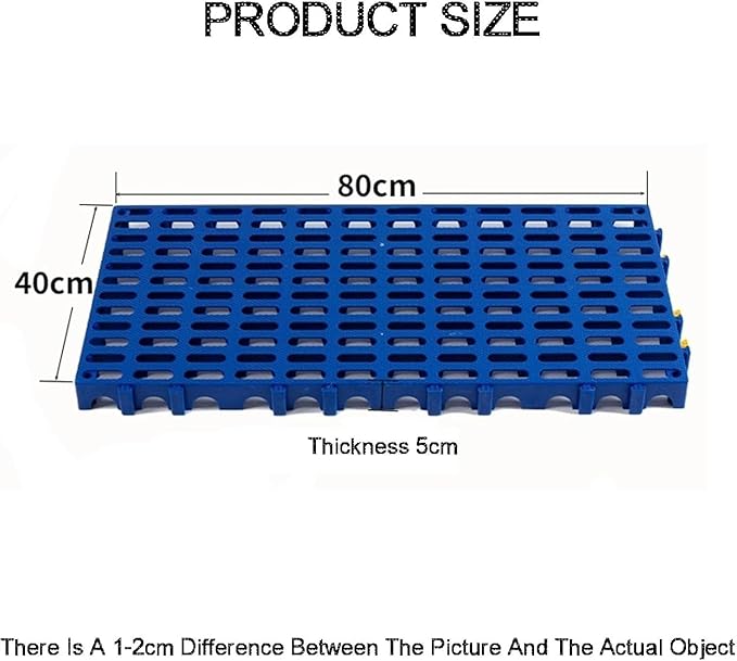Trench Drainage GrateDrain Covers OutdoorDrainable Interlocking Floor Tile Modular Tiles 40x80x5cm Multicolor Pack Of 4(Blue)