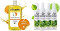 Citra Solv &amp Air Scense | Special Bundle | Concentrated Cleaner &amp Degreaser 32 fl oz| Essential Oil Air Freshener 7 fl oz Lime 4PK | Household Cleaner Non-Aerosol | Valencia Orange &amp Lime