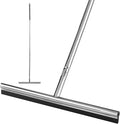 Professional Heavy-Duty Floor Squeegee 15 Wide Silicone Blade &amp 19-59 Adjustable Pole for Garage Floor Driveway Tile &amp Patio – Effortless Water Removal Rust-Proof