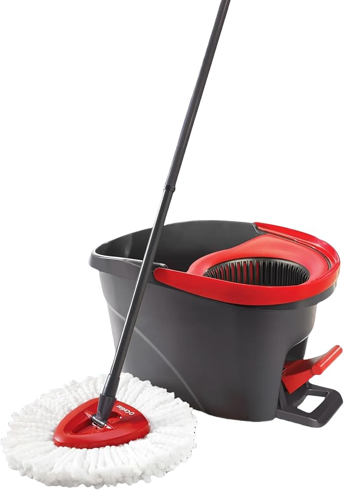 Mop and Bucket System for Floor Cleaning Spin Mop with Bucket Household Supplies Tools Extended Handle for Household Hardwood Floor