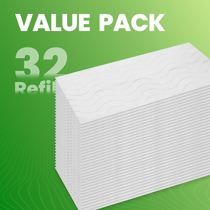 Upgraded Wet Mop Pads for Swiffer Sweeper Wet Mopping Cloths Refills32 Count