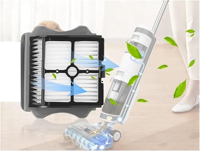 McbeAn Filter Accessories Kit Compatible for Tineco Compatible for Ifloor 3 Compatible for Floor One S3 Wet Dry Cordless Vacuum Cleaner