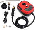 2500W 1000ml 110V Red Small Portable High-temperature and High-pressure Steam Cleaner with Brush for Kitchens Toilets and Car Interiors