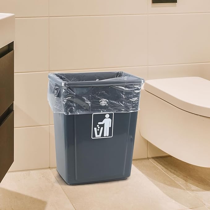 13 Gallon Tall Kitchen Garbage Bags Clear Plastic Trash Bags 225 Counts