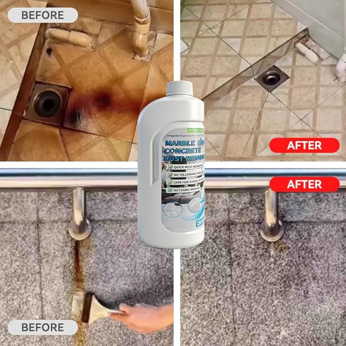 Rust Stain Remover Granite Countertop Cleaner Marble Cleaner Stone Care Agent | Powerful and Effective in Removing Rust From Granite Tile and Marble (500ML)