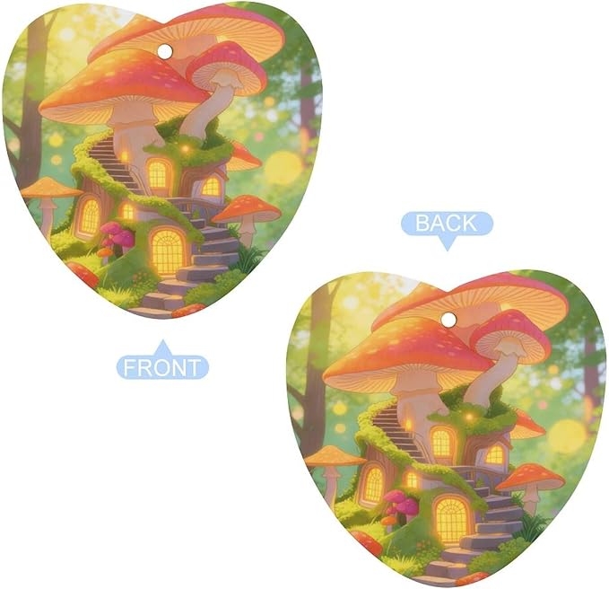 5PCS Car Air Freshener Hanging Personalized Double Sided Sunny Forest Car Fresheners Long Lasting New Cars Scents Cute Automotive Freshies for Closets Drawers (tea)