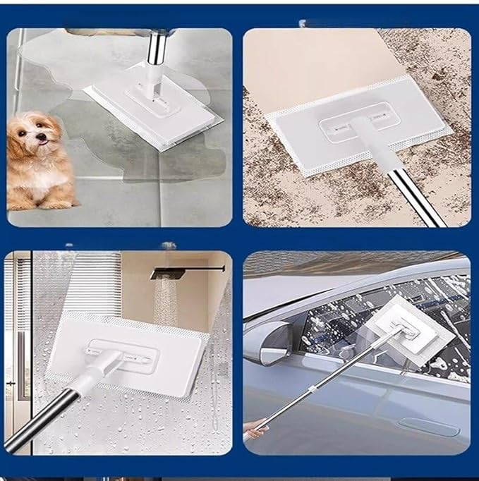 Mini Lazy Person's washbasin for reusing Household Disposable mops (1 mop +10 Pieces of Cloth)