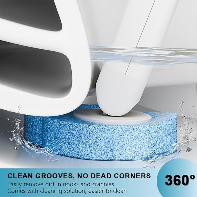 Disposable Toilet BrushToilet Bowl CleanerToilet Cleaning SuppliesToilet Bowl BrushAutomatic lid-Opening and Closing Toilet Brush with Holder 48 Refills for Cleaning and Bathroom Maintenance