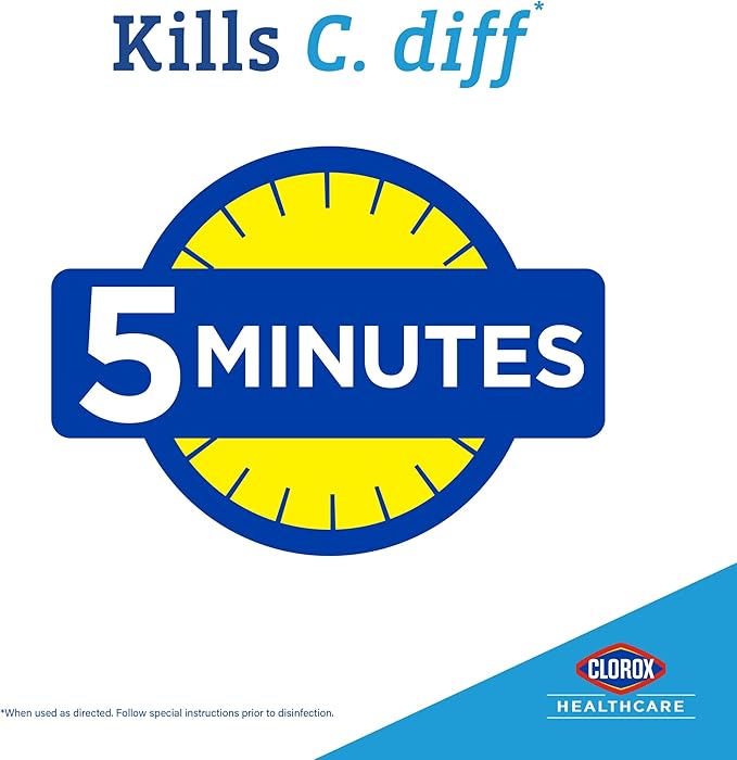 Clorox Healthcare Spore Defense Cleaner Disinfectant Closed System Refill Bottle 128 Fluid Ounces Pack of 4 (Package May Vary)