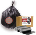 8-10 Gallon Trash Bags 300 Count Black Garbage bags Multi-purpose Trash Can Bin Liners for Bathroom Office Industrial Commercial Janitorial Municipal Recycling