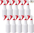 10 Packs 32oz Empty Spray Bottles Plastic Heavy Duty Refillable Spray Bottles with Adjustable Nozzle and Measurements for All Purpose Cleaning Solutions