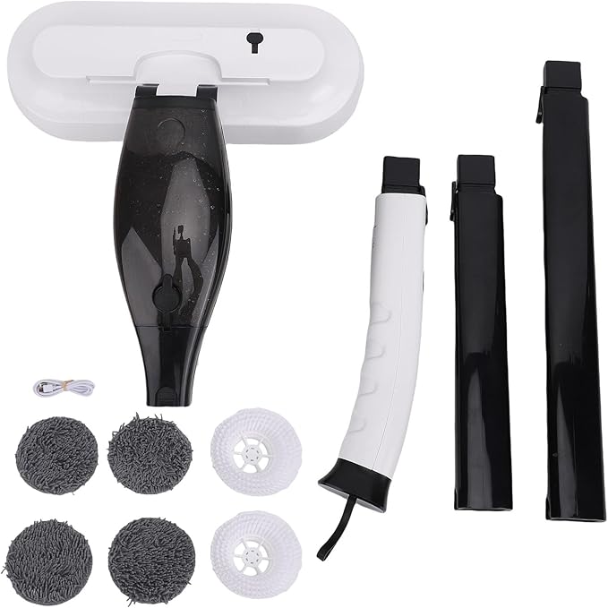 Zerodis 2 in 1 Electric Floor Scrubber Mop Dust Mops Handheld Floor Cleaner Machine with Water Spray 800Ml Water Container for Hardwood Tile Machine 2 in 1 Electric