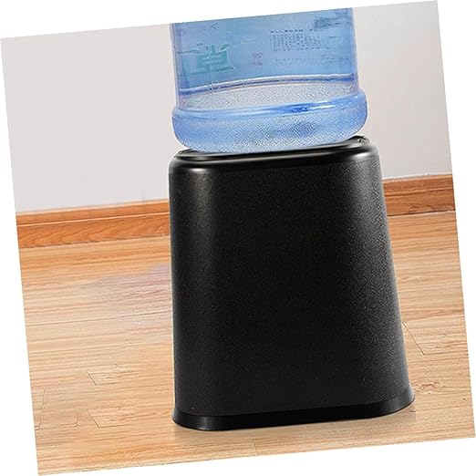Thickened Plastic Trash Can No Lid Garbage Container for Household Waste Storage Black Wastebasket for Bathroom Bedroom Office Use