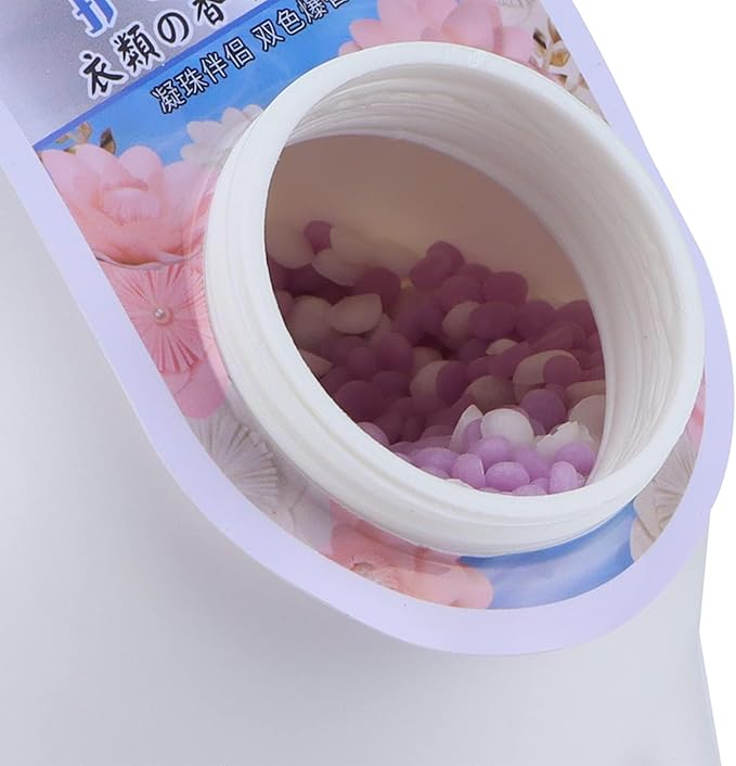 200g Laundry Scent Boosters Beads Gel Fragrance Lasting Laundry Beads Scent Perfume Washing Machine Laundry Supplies (Purple)