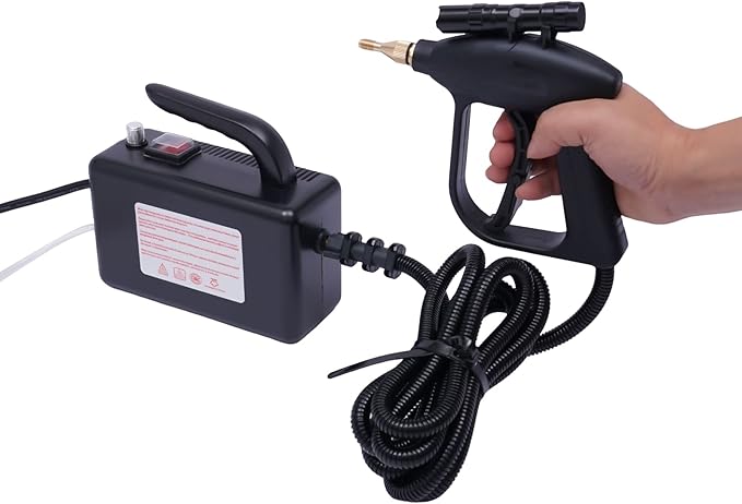 Handheld Steam Cleaner 110V 1700W Steam Cleaner for Car Detailing Steam Cleaner High Pressure Furniture Steam Cleaner Automotive Steam Washer for Cleaning Kitchens Toilets Sofas (Black)