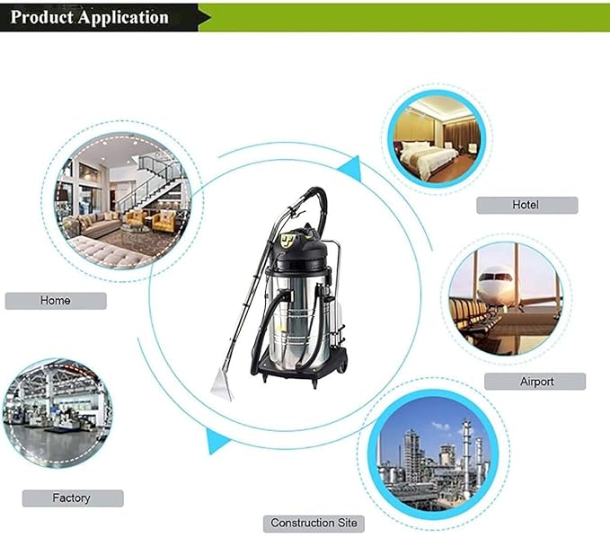 20L/30L/40L Commercial Carpet Cleaning MachineCommercial Carpet Cleaner for Wet Dry Commercial Carpet Ex-tractor Machine Vacuuming for Carpet/Sofa30L