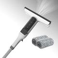 Window Squeegee Cleaner JEHONN 3 in 1 Window Cleaning Tools with Spray Scrubber Handle Window Washer for Glass Outdoor