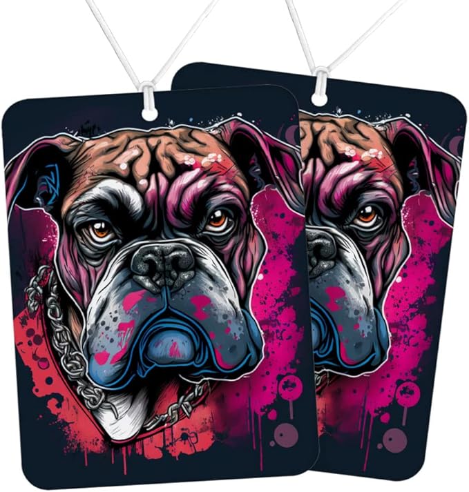 Cool Dog Car Freshener Set of 6 - Trendy Car Air Freshener - Animal Lover Air Freshener for Car