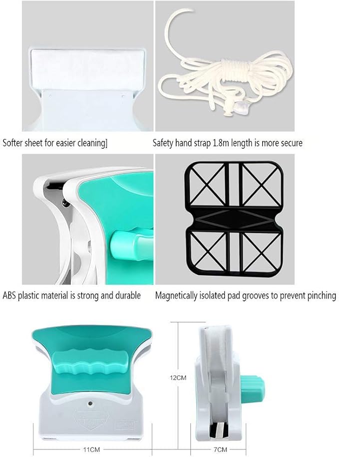 Double-sided Glass Cleaner Double-layer Hollow Cleaning Window Scraping Tool